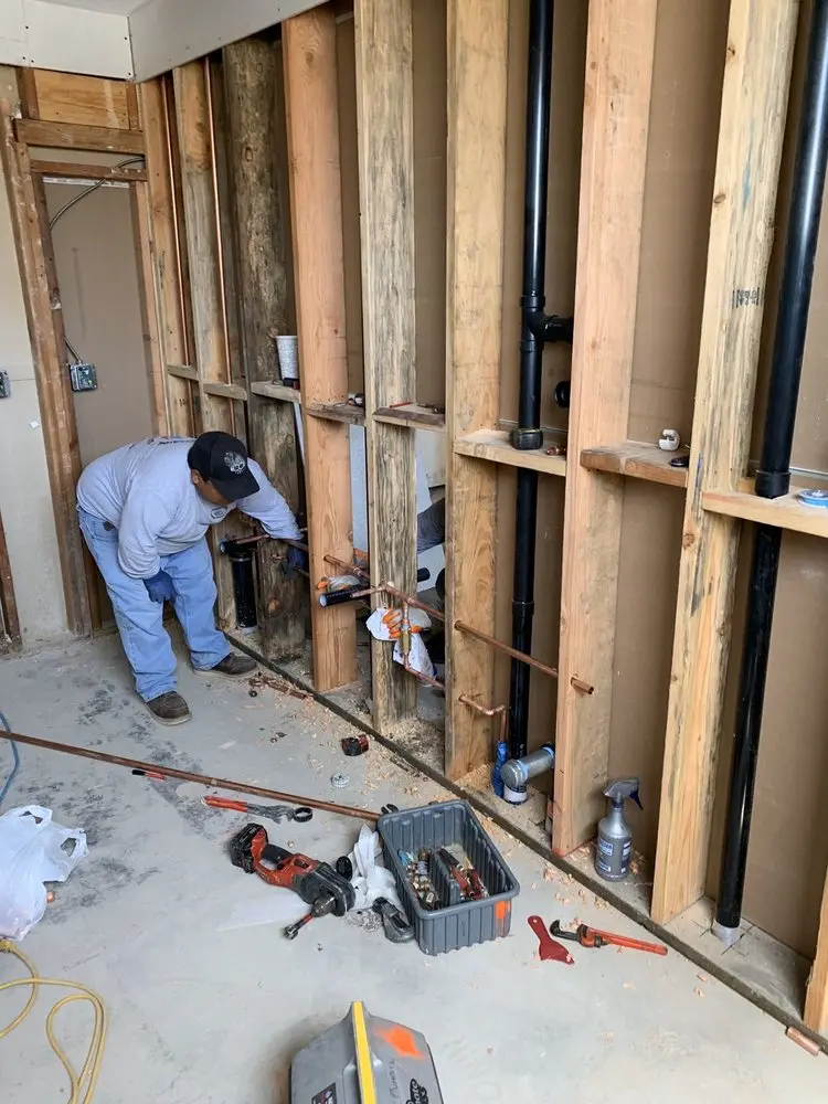 Commercial rough-in plumbing for Gas Line Repair in Brownstown